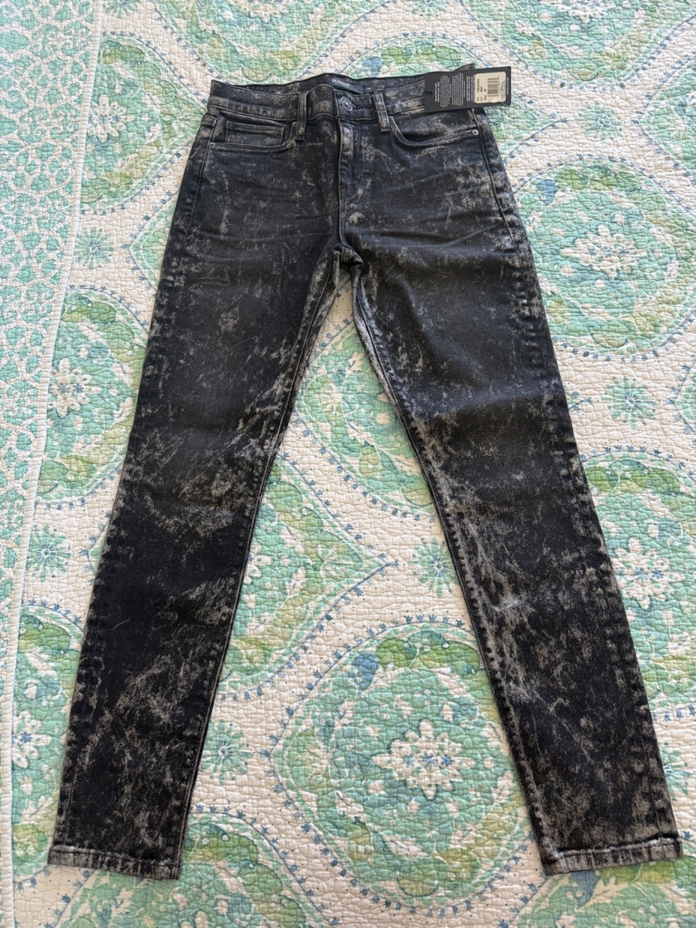 Hudson Jeans Women’s Skinny Black Acid-Wash